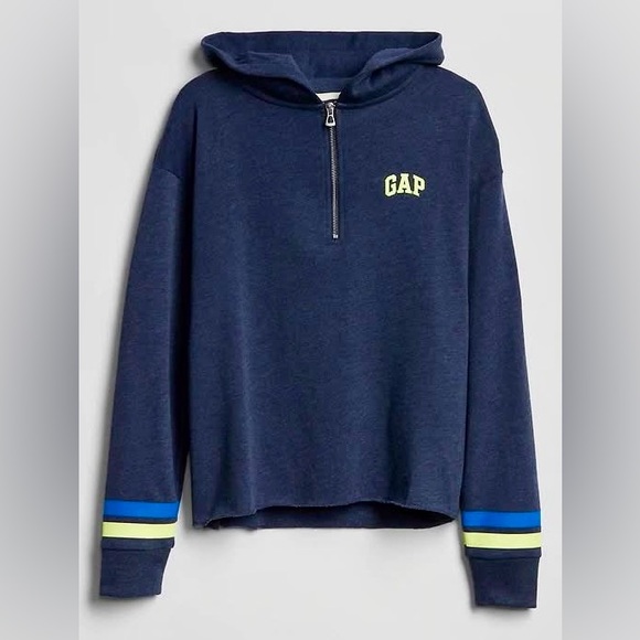 Gap | 1/4 Zip Boxy Hoodie Sweatshirt - Picture 1 of 7